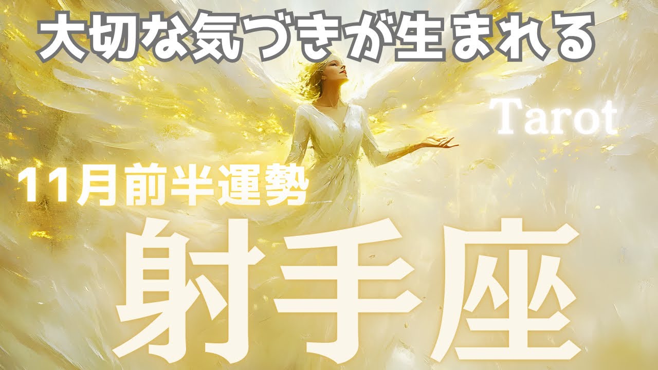 【射手座♐️11月前半の運勢】一度立ち止まることで見えてくる本当の幸せとは⁉️思わぬきっかけで状況が好転🌟タロット占い