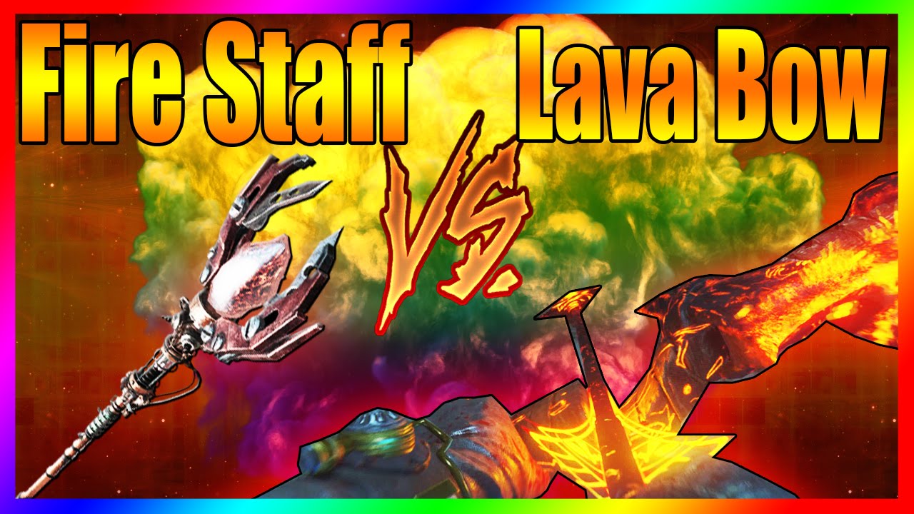 Fire Staff V.S Lava Bow on Round 50 - Call of Duty Zombies