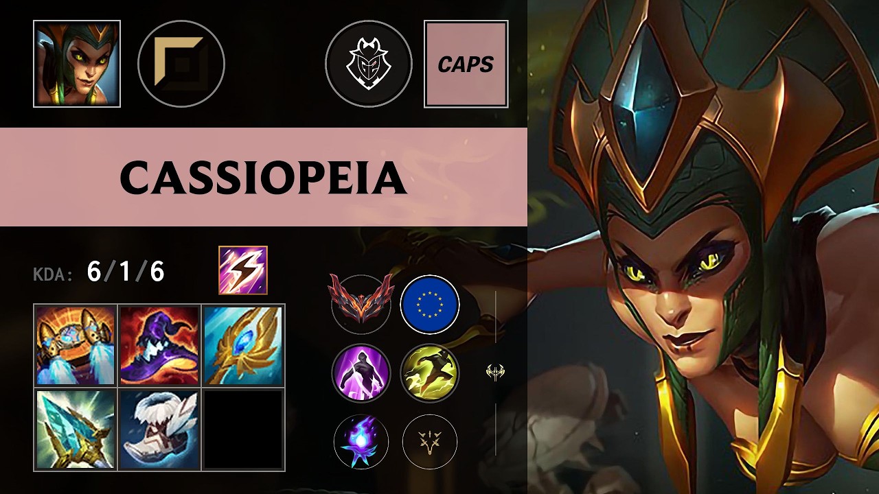 (G2 Caps) Cassiopeia Top vs Ahri - EUW Grandmaster Patch 26.11