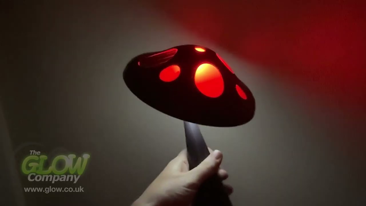 Solar Sci-Fi Mushroom Garden Stake Light
