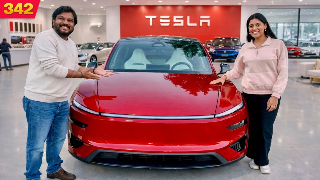 NEW CAR for Junnu 🤩 | Birthday Gift | TESLA Self Driving⚡️| VAAS Family