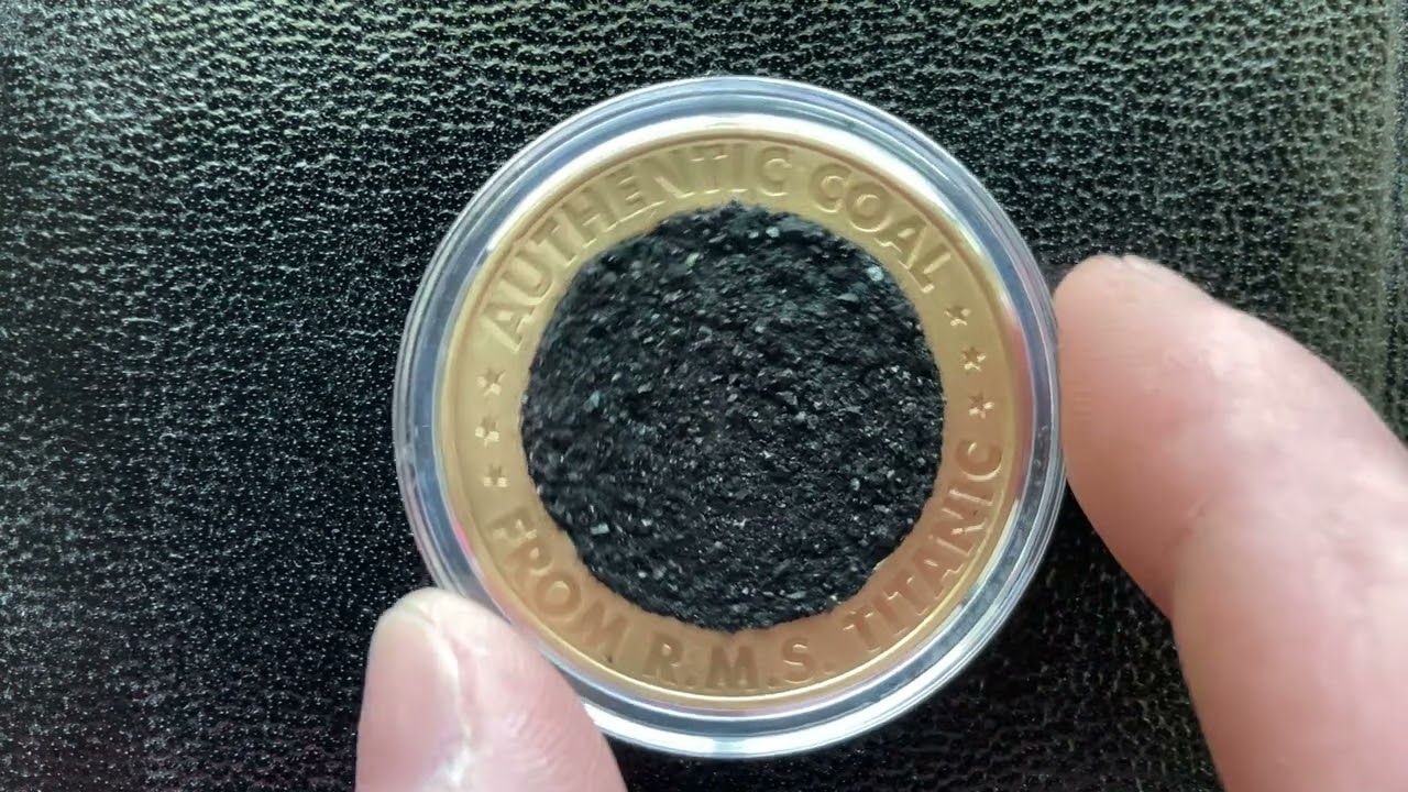 AUTHENTIC COAL FROM R.M.S. TITANIC