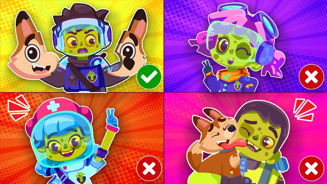 Zombie Patrol Rescue Team 🧟&zwj;♂️🚁 | Brave Zombie Heroes Save the Day! 🚒🔥 | Funny Kids Songs