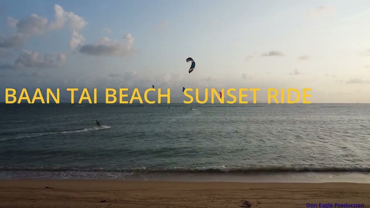 Thailand Kitesurf Sunset Koh Phangan  2024 Jan 30th