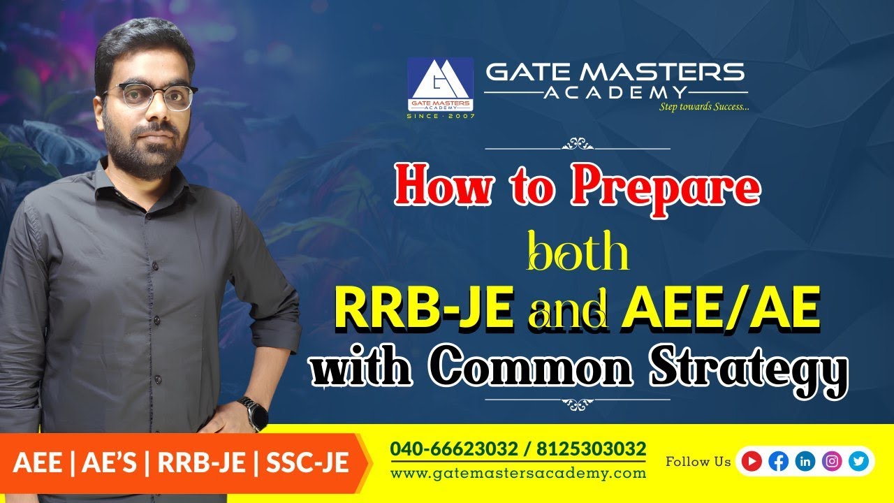 COMBINED STRATEGY FOR RRB JE & AEE/AE | TGPSC | AEE , AE PREPARATION #aeetspsc #aeecivil #rrbjecivil