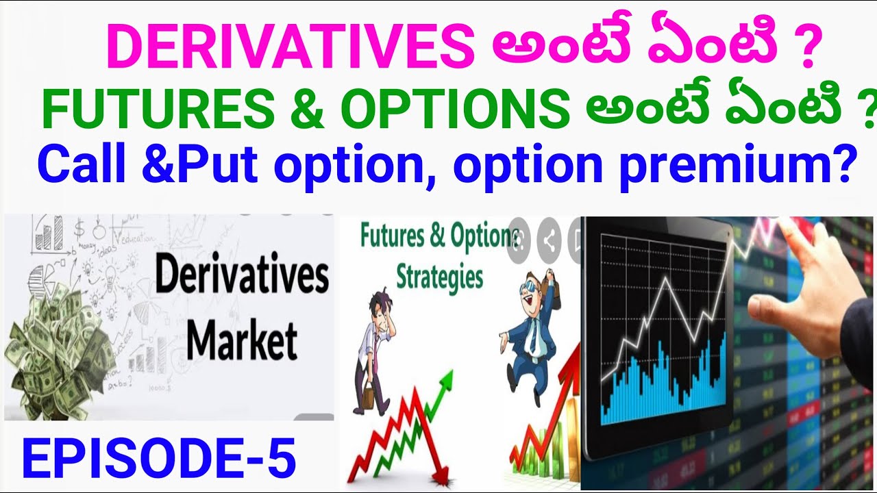 What are Derivatives ? || Futures and Options||Option premium, Call&Put Options Explained in Telugu.