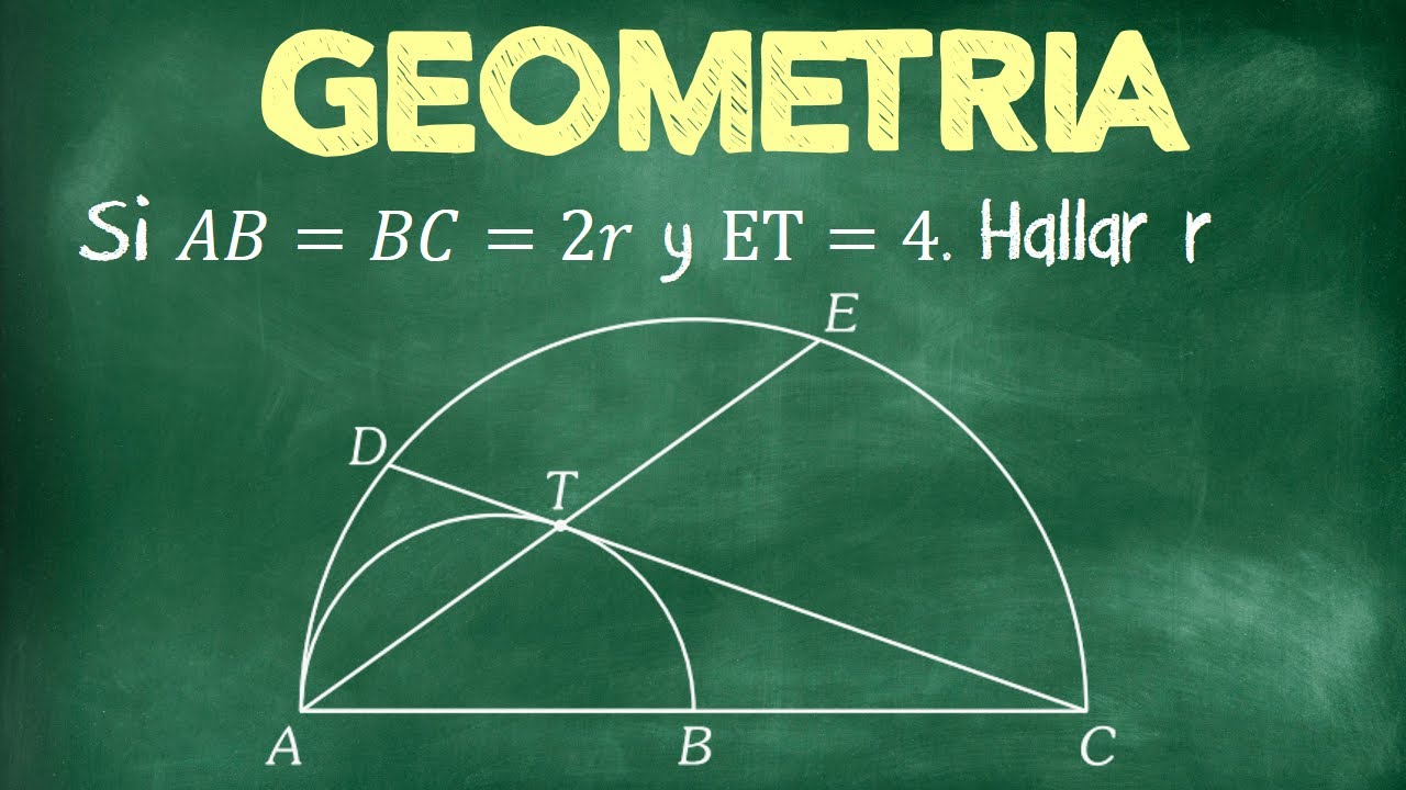 Geometría 17 | Problema de Circunferencia y Triángulos.