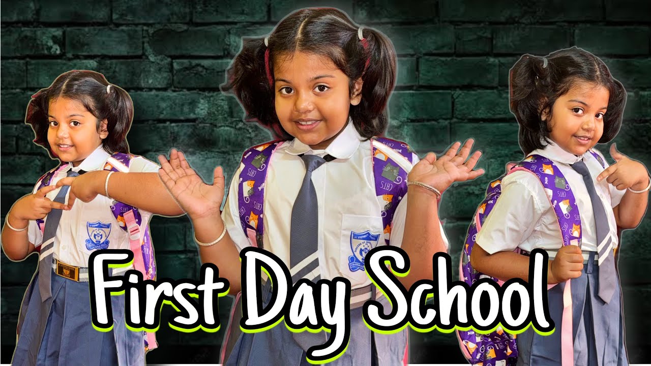First Day Of School 🎉🥰🎒 #mistu #mithai #firstdayofschool @BAKAM BAKAM