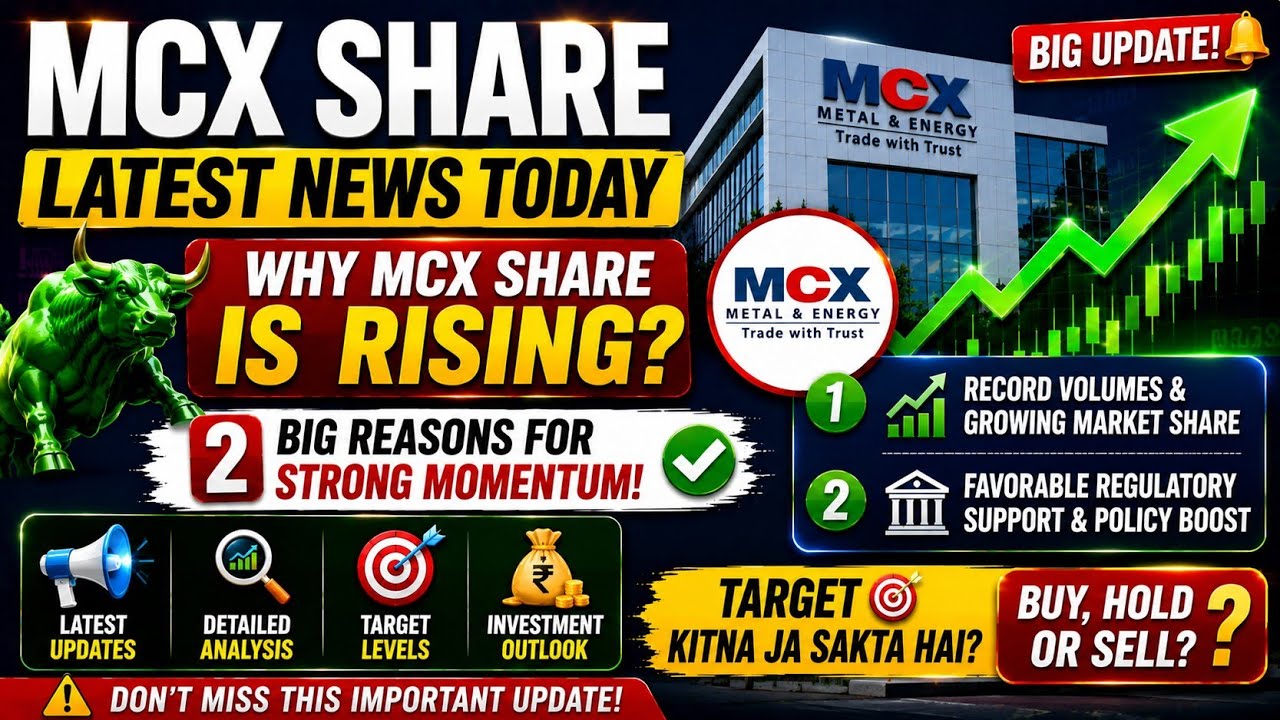 MCX Share Latest News Today | Why MCX Share Is Rising? | 2 Big Reasons | Target & Complete Analysis
