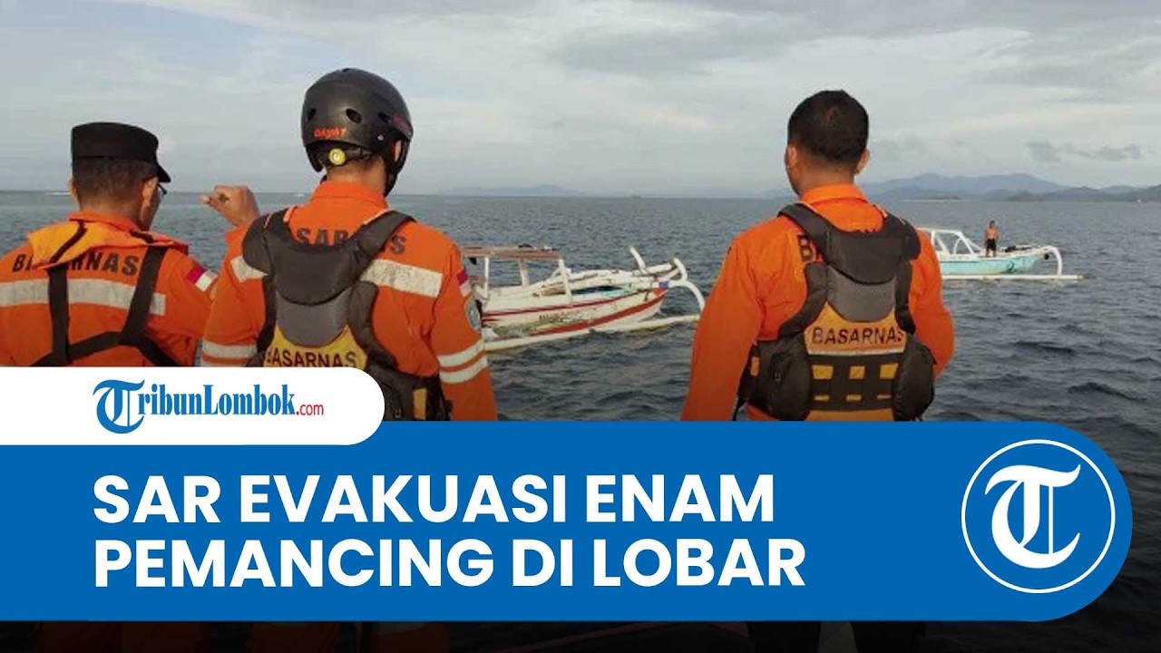 Terombang-ambing di Laut, Enam Pemancing di Lombok Barat Dievakuasi Selamat