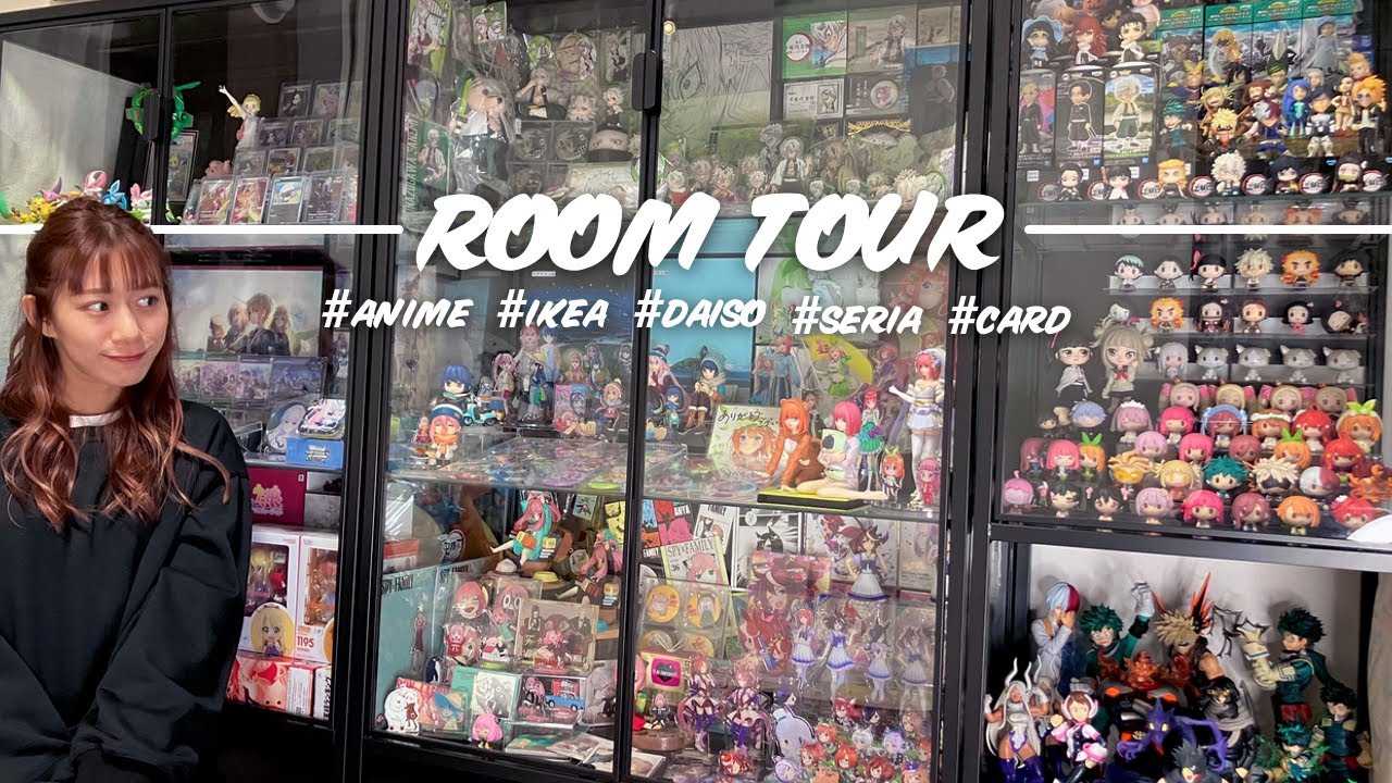 オタク部屋紹介！大量のアニメグッズを一挙大公開します【room tour】ダイソー,100均,収納｜オシャレ飾り方｜フィギュア｜ポケカ