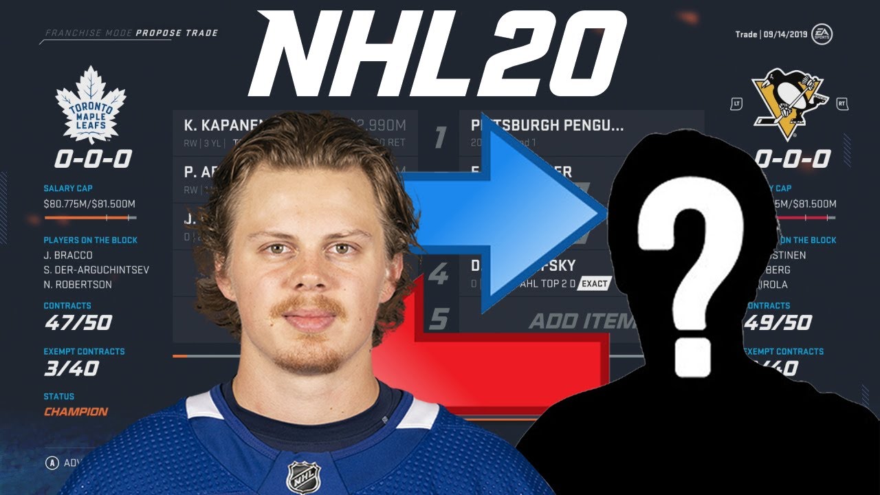 NHL 20 - KAPANEN TO PITTSBURGH TRADE SIMULATION