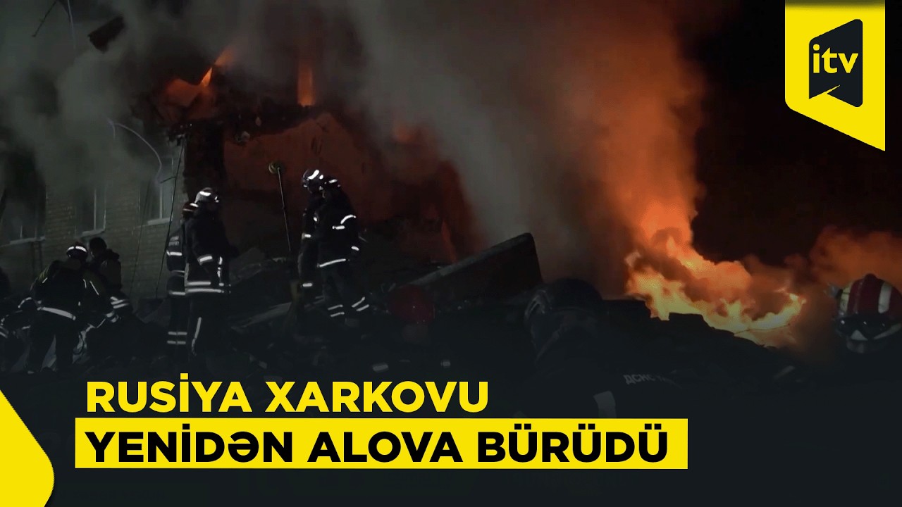 Rusiya Xarkovda yaşayış binasına zərbə endirib - ÖLƏNLƏR VAR