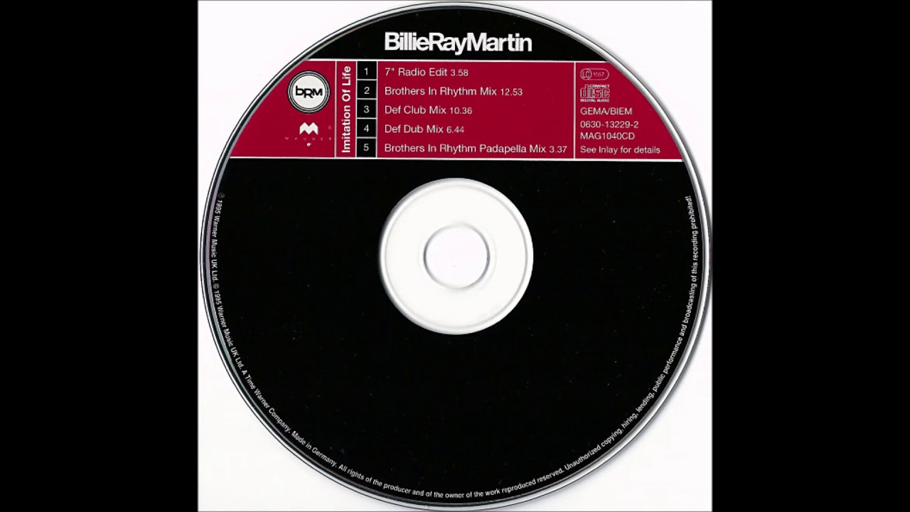Billie Ray Martin - Imitation of Life (Brothers in Rhythm Mix)