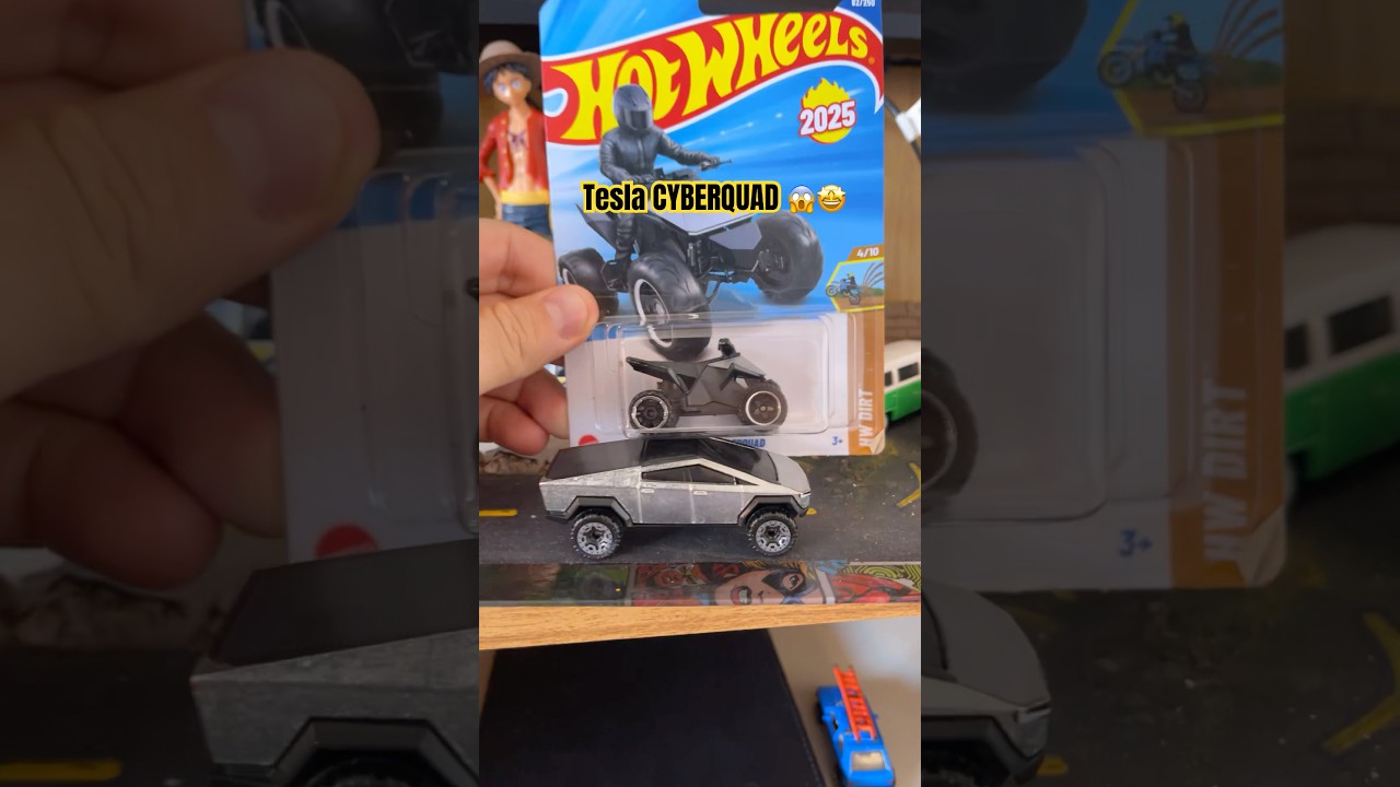Tesla cyberquad vs cybertruck hotwheels 2025 #automobile #hotwheels #tesla #cybertruck #cyberquad