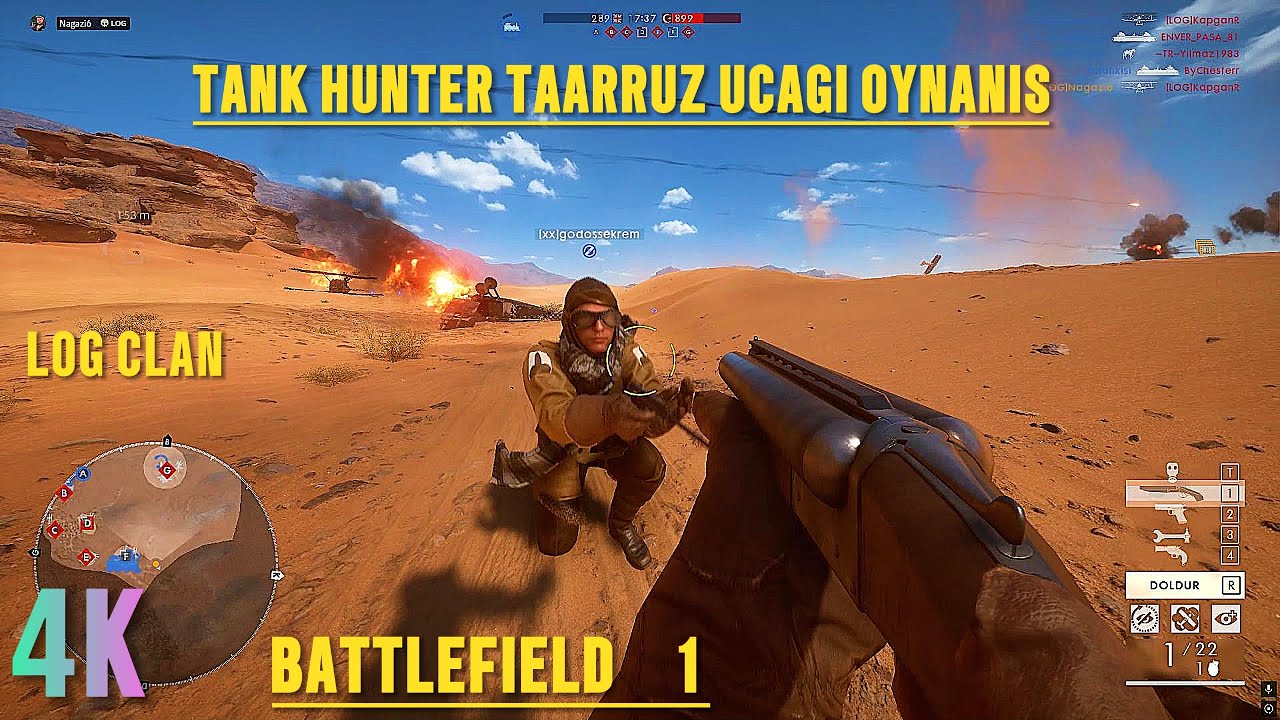 Tank hunter taarruz uçağı oynanış BATTLEFİELD 1