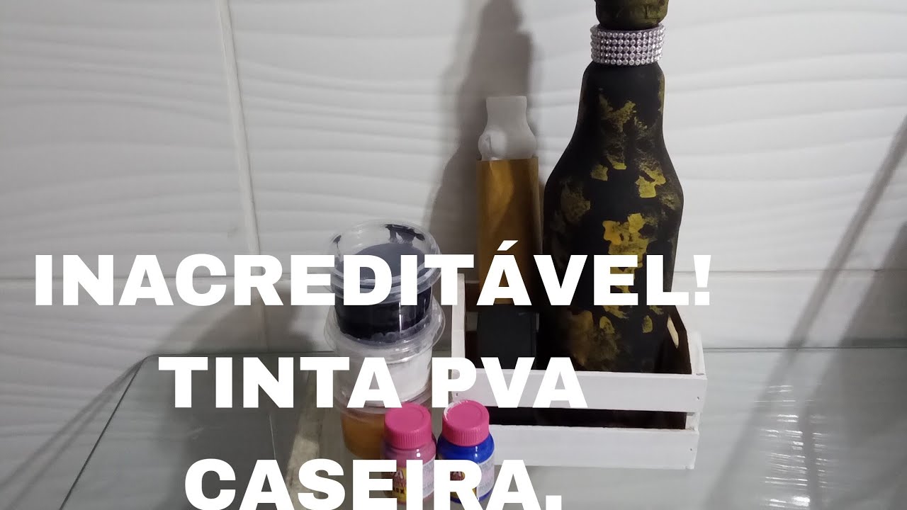INCRÍVEL/TINTA  PVA CASEIRA COBRE TUDO!BY Socorro Rodrigues#artesanatos