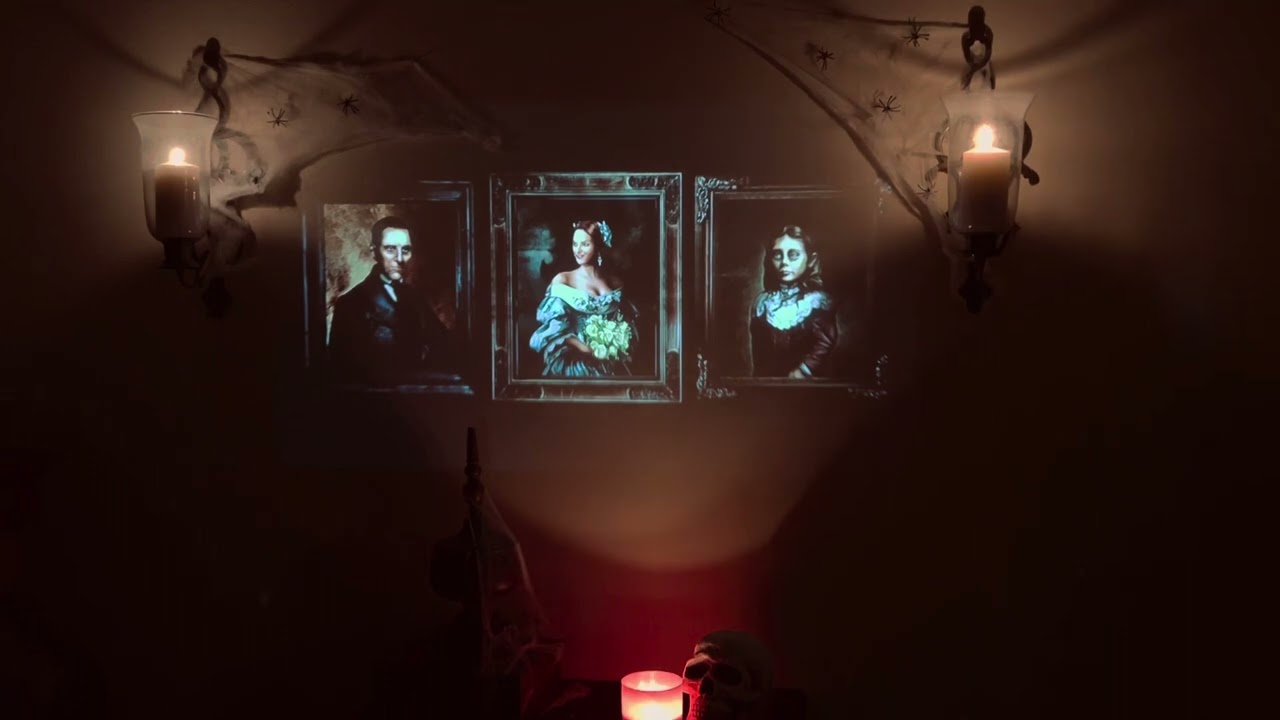 Unliving Portraits AtmosFX Halloween Special Effects Decorations! 10% PROMO CODE IN DESCRIPTION