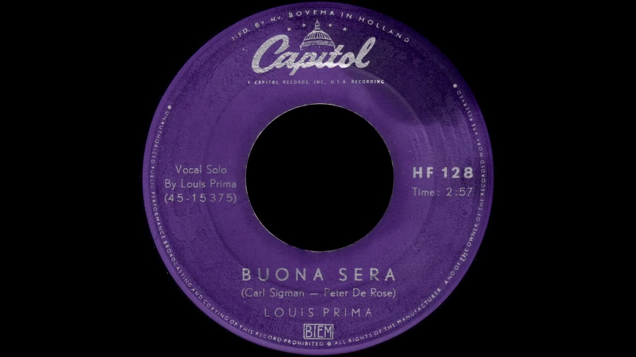 1957 Louis Prima - Buona Sera