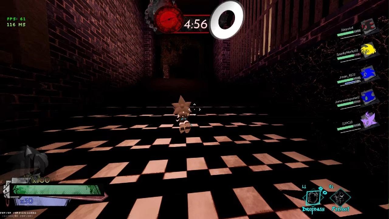 Playing as Sonic (Jeremiah-like skin)