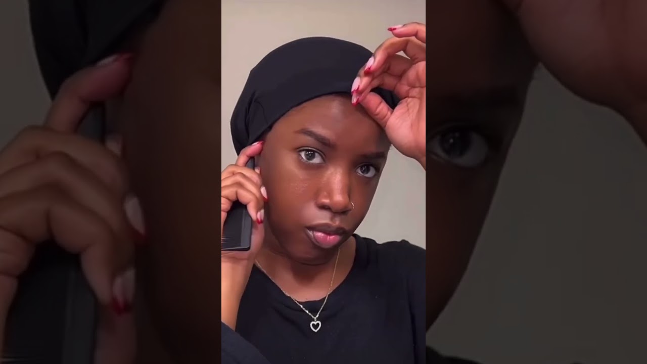 Panty hose hack try it on your silk press .#shorts #naturalhair #hairstyle #naturalbeauty #viral
