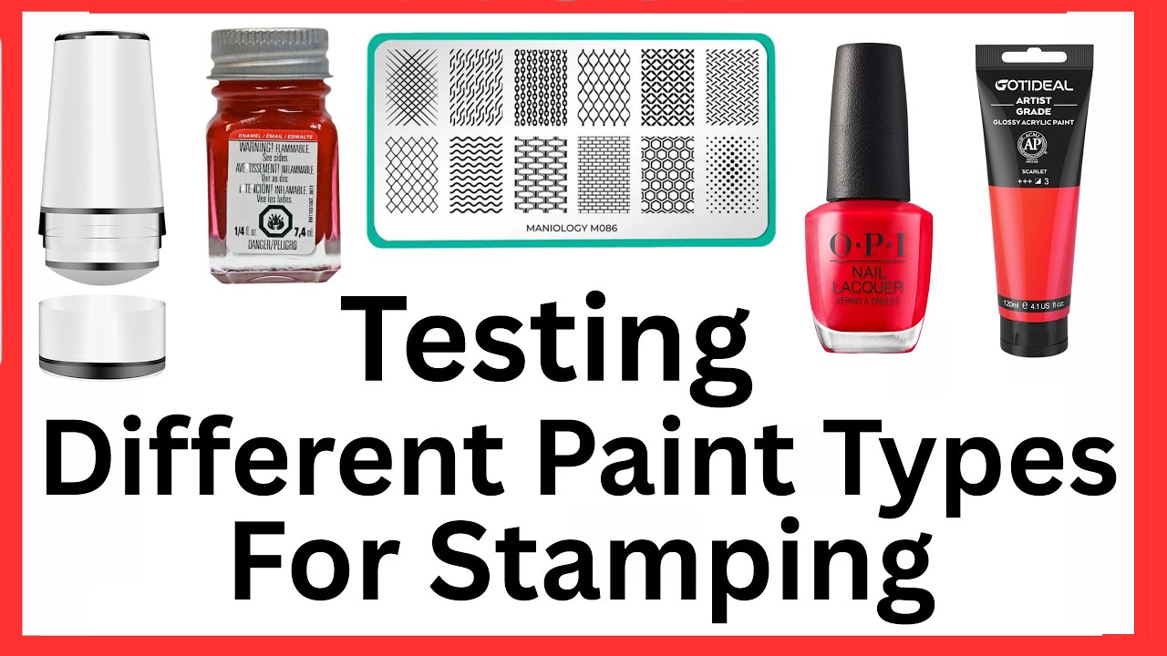 Testing Different Paint Types For Stamping On Plastic