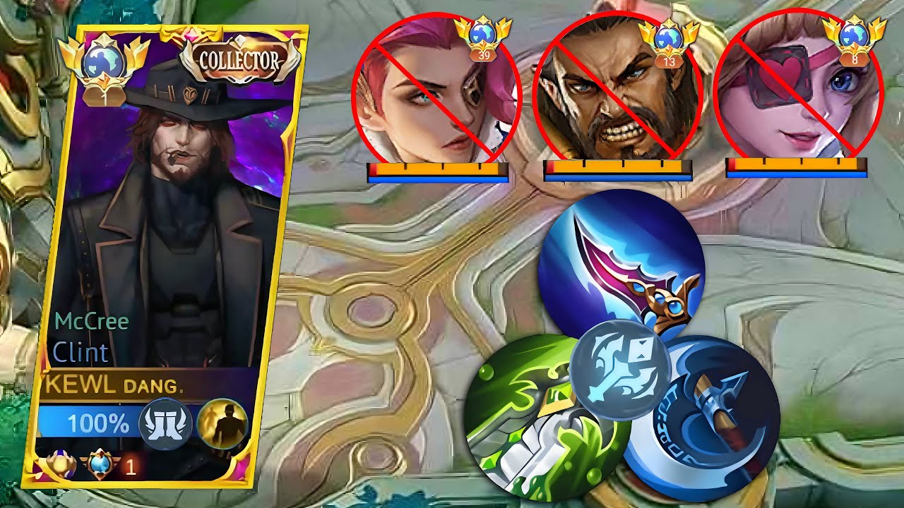 NEW META! CLINT FULL DAMAGE ONE SHOT BUILD😱 (DAMAGE HACK) CLINT BEST UPDATED BUILD AND EMBLEM 2024!