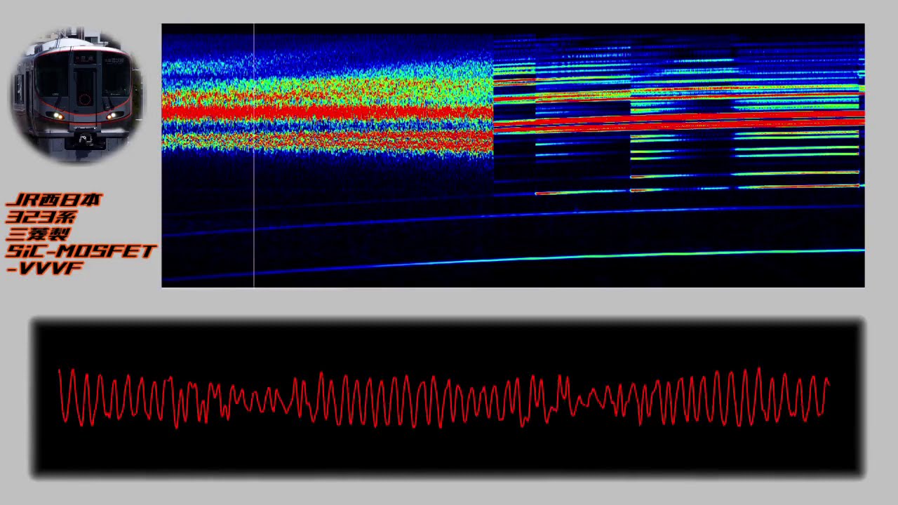 [モハラジオ録音]JR西日本323系　三菱製SiC(-MOSFET)-VVVF