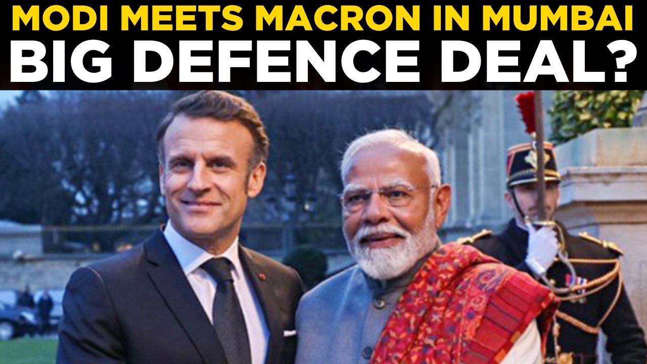 MODI-MACRON MEETING LIVE | PM Modi Holds Bilateral Talks With French President Macron In Mumbai