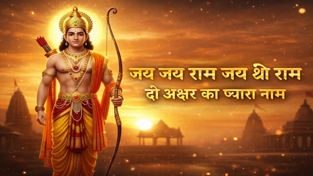जय जय राम जय श्री राम  दो अक्षर का प्यारा नाम  राम नाम भजन  Jai Shri Ram Bhakti Song