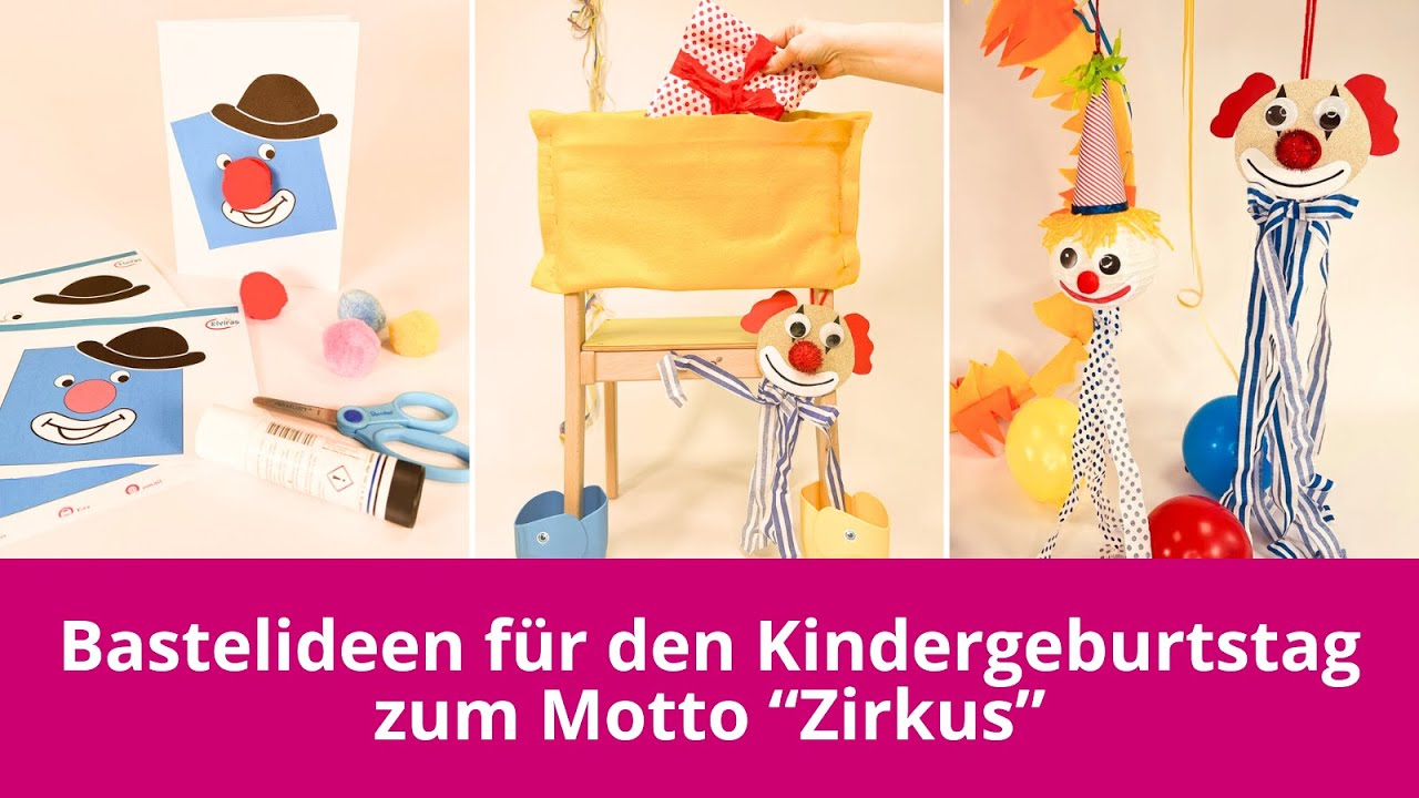 Bastelideen f&uuml;r den Kindergeburtstag Motto 