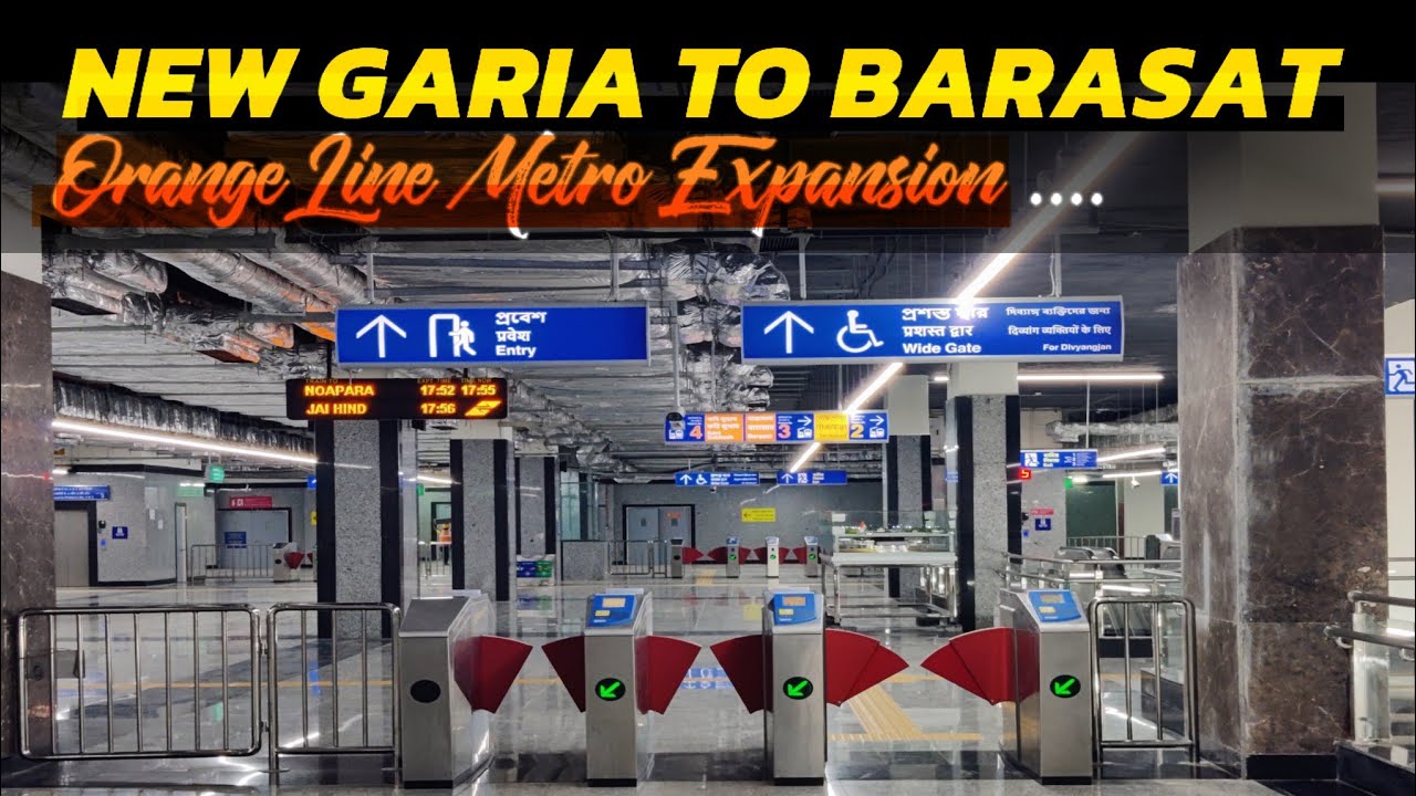 New Changes In Kolkata Airport To Barasat Metro Route And Stations #kolkatametro #barasat #kolkata
