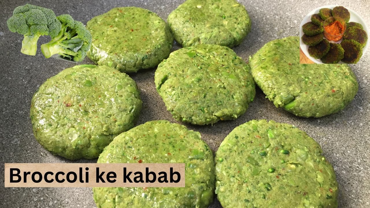 Broccoli Kabab Recipe | Broccoli Matar Ke Kebab Recipe | Healthy & Easy Snacks