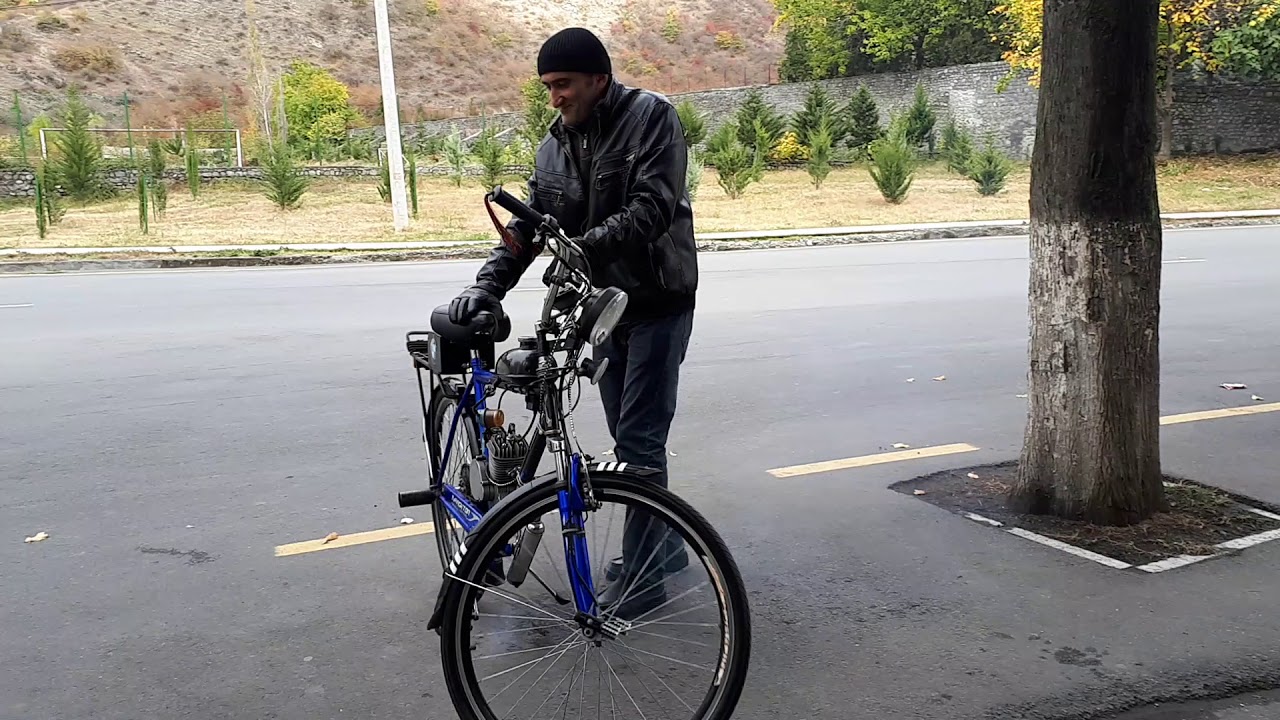 Qaxda belə kreativ texnologiyaya imza atan gənclərimiz də var - motorlu velosiped