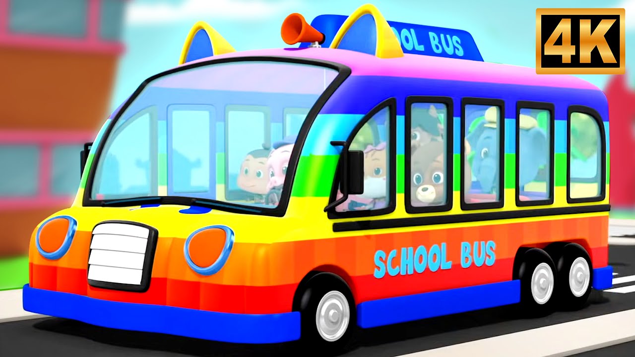 Wheels on the Bus | Sing Along Nursery Rhymes for Kids