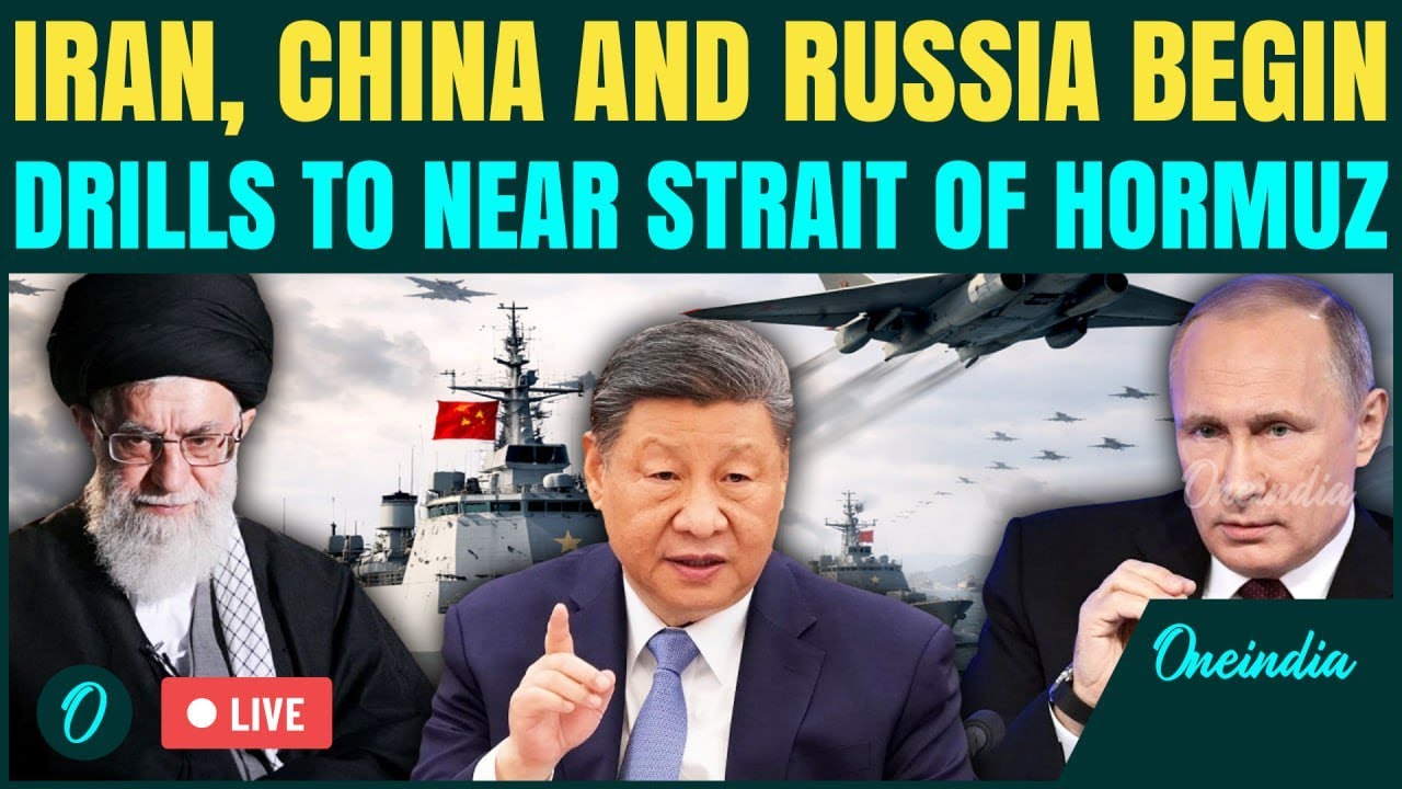 U.S vs Iran BREAKING LIVE: China, Russia and Iran LAUNCH Naval Drills Near Strait of Hormuz