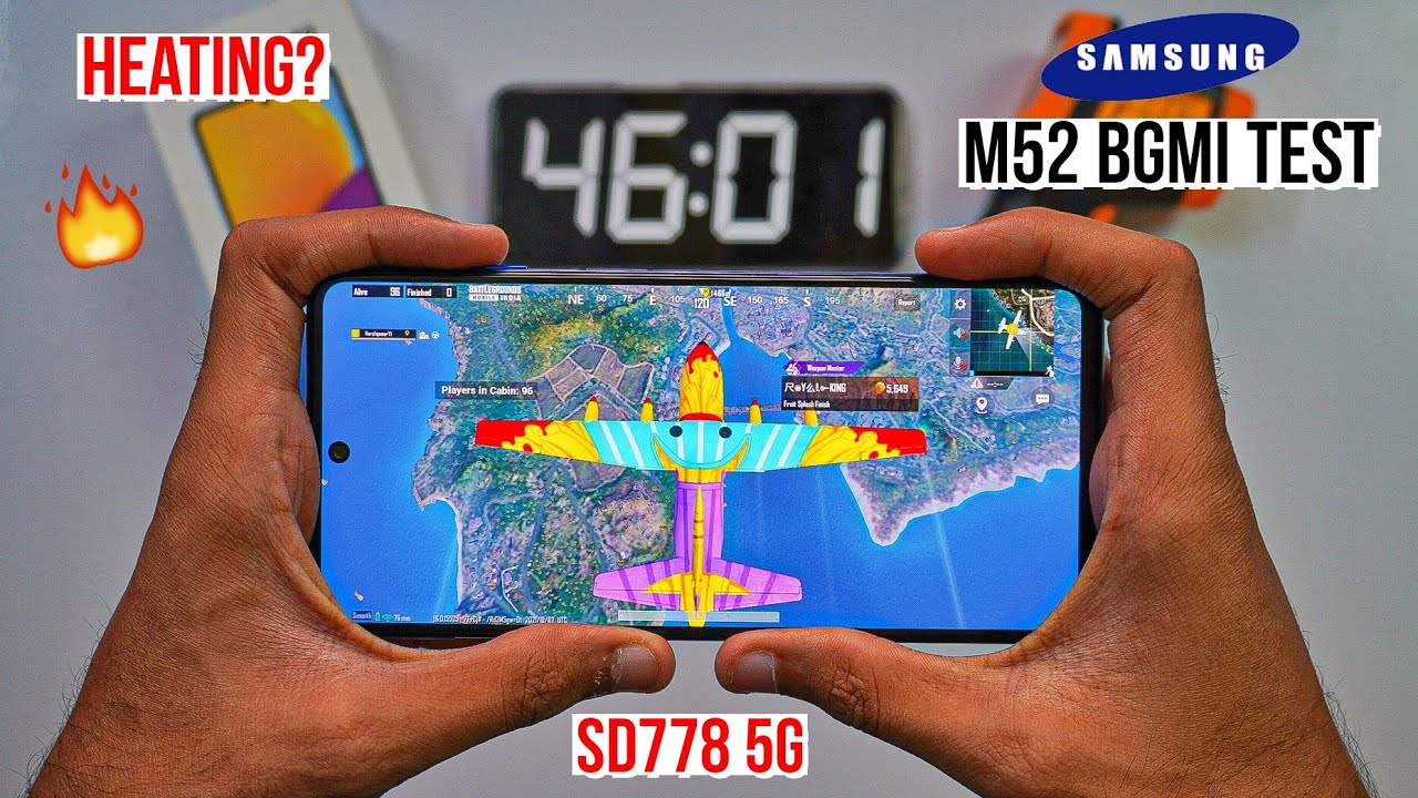 Samsung M52 Pubg Test, Heating and Battery Test | Shocking Results 🔥