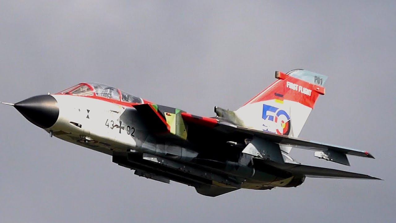 Afterburner Takeoff + Flypass Tornado 50th special livery at Airbase Manching 25.03.24 Part 2/2
