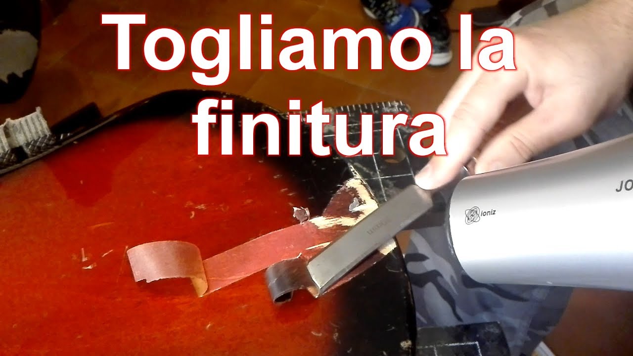 Tutorial: Rimuovere la finitura a lacca da una chitarra