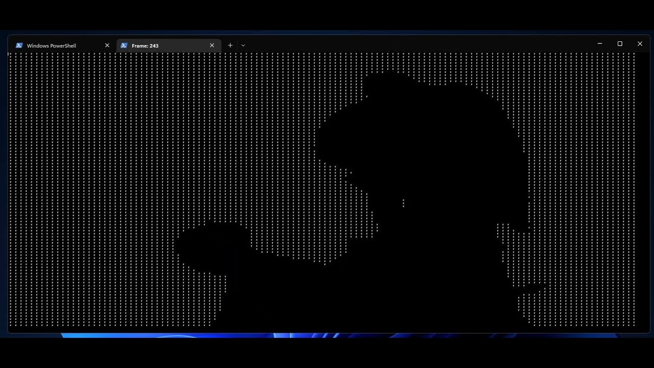 Lazy Bad Apple Terminal ASCII art made in C#