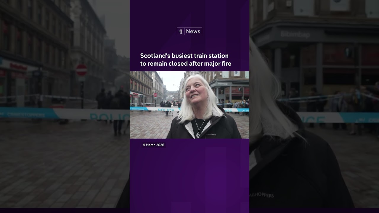 Scotland's busiest train station to remain closed after major fire