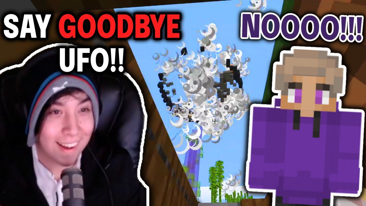 Purpled is MAD After Quackity Destroyed His UFO House To INVITE Purpled To LAS NEVADAS!! [Dream SMP]