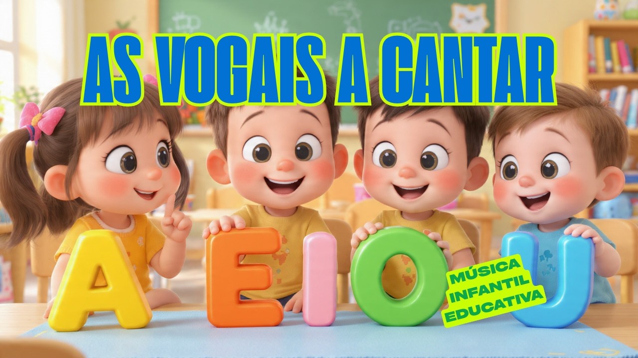 AS VOGAIS A CANTAR - MÚSICA INFANTIL EDUCATIVA.