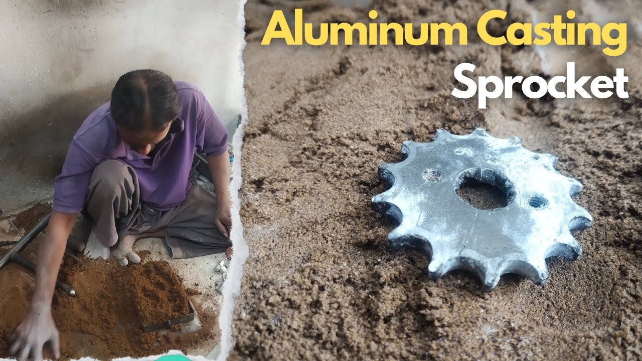 Aluminum Casting Sprocket | Making Sprocket by Sand Mold Technique | DIY Chain Sprocket 2022 |