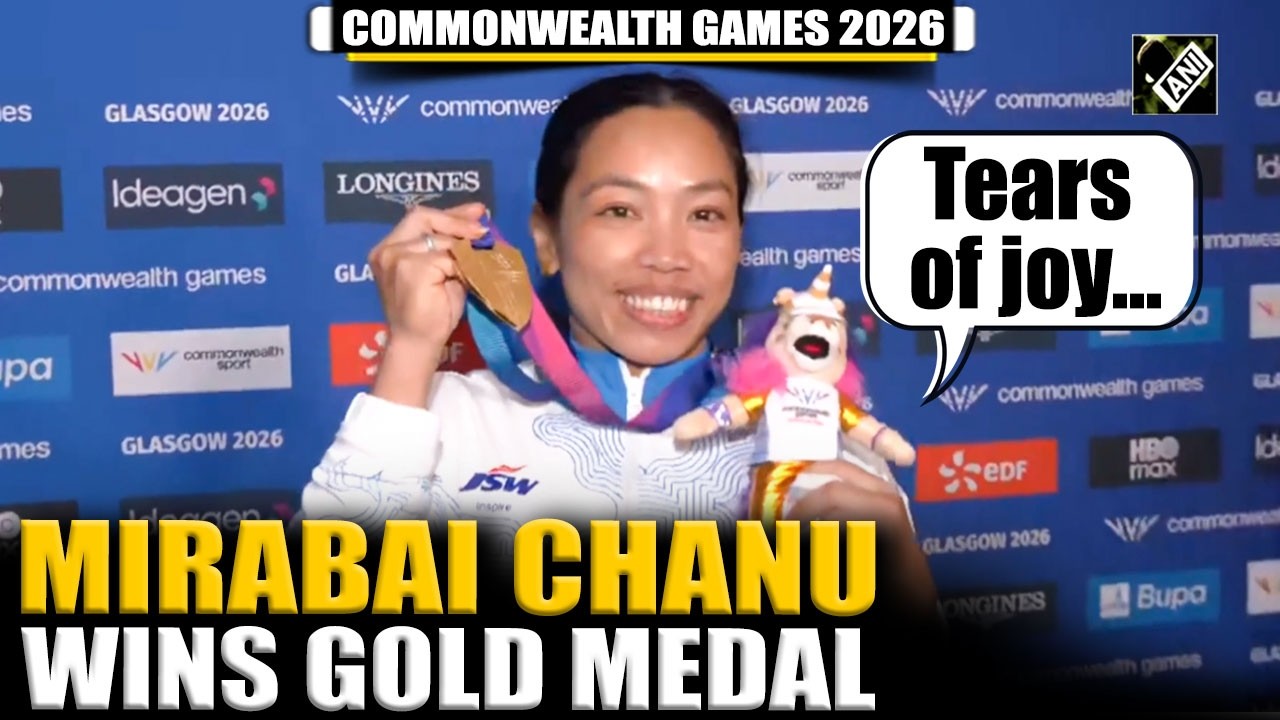 Mirabai Chanu wins Gold, breaks CWG record with 85kg snatch at Glasgow 2026