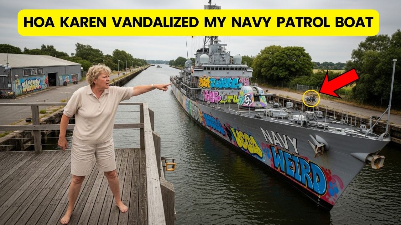 HOA Karen Vandalized My Navy Patrol Boat — So I Parked It Next to Her Lakeside House and Fired!