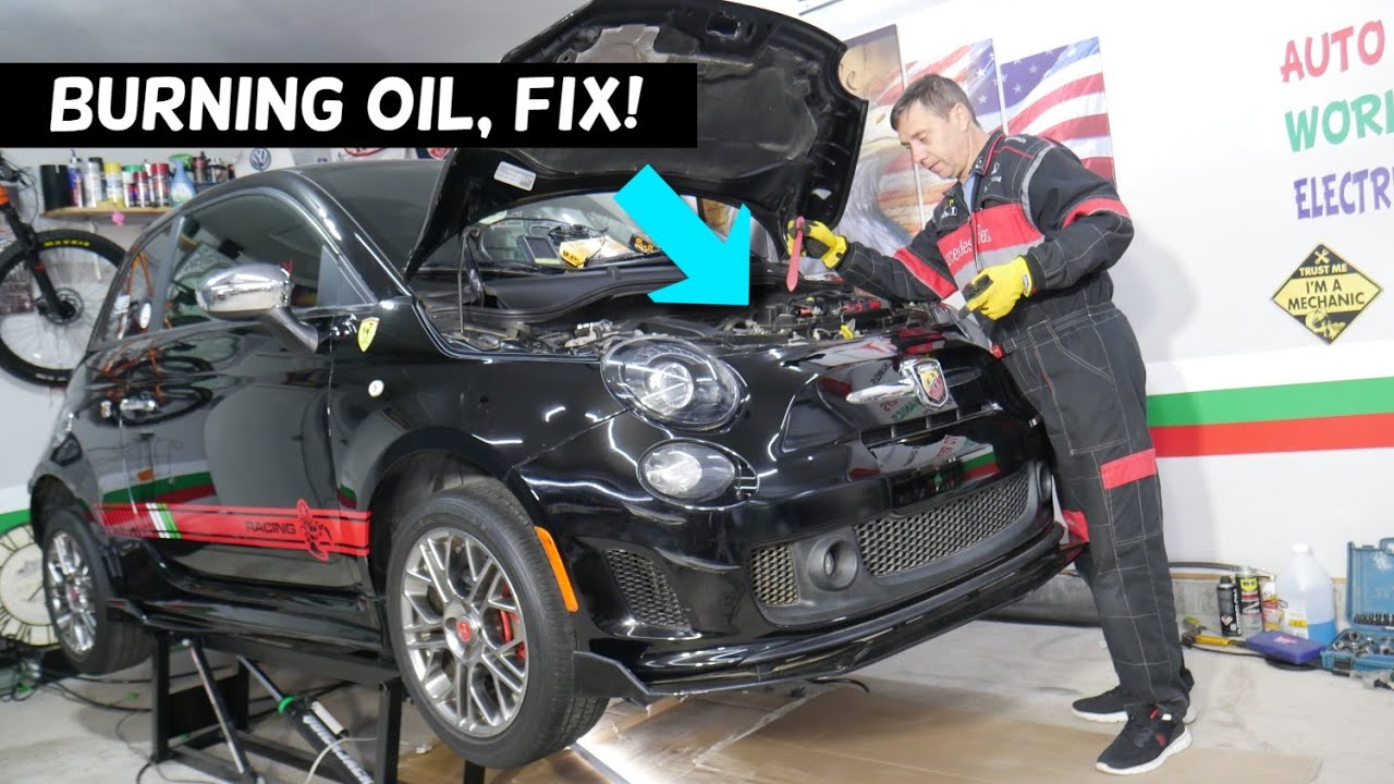 WHY FIAT 500 BURNS ENGINE OIL, FIAT 500 INCREASED OIL CONSUMPTION