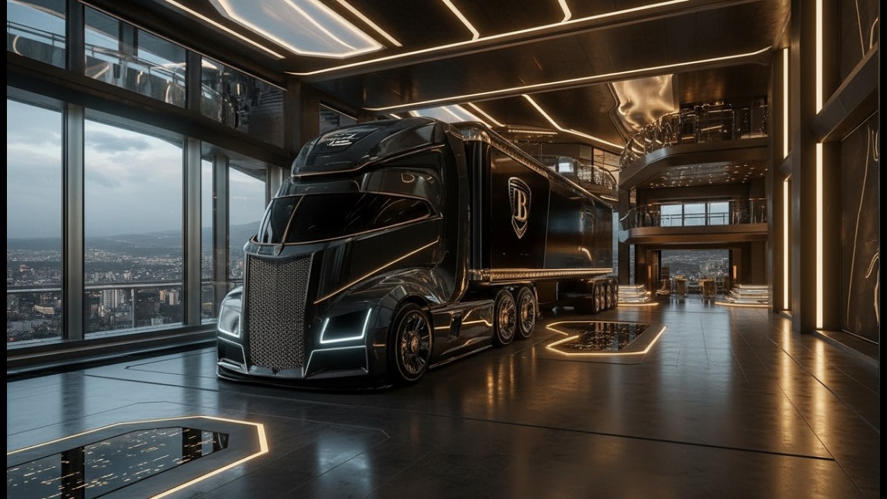Camion de Luxe Futuriste 2026 en France Poids Lourd Premium Électrique,Cabine VIP Technologie Pointe