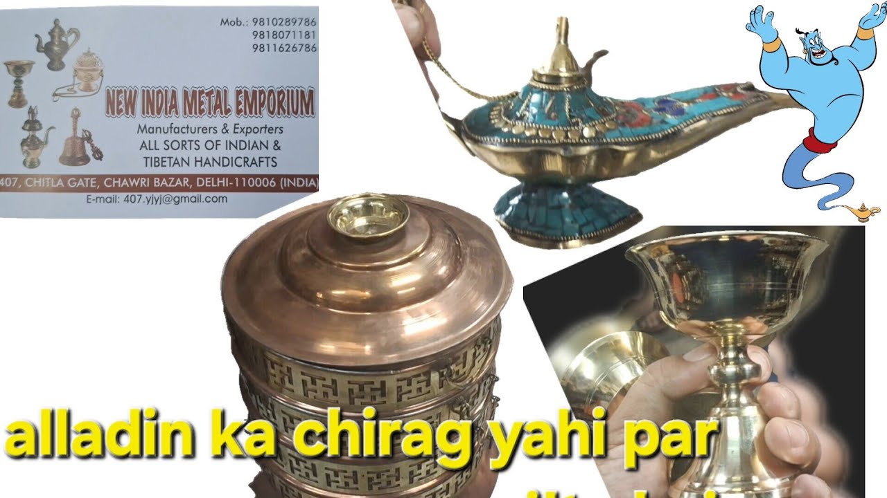 Buddhist/ Tibetan prayer and various beautiful show piece items in Jama Masjid, Chawri Bazaar