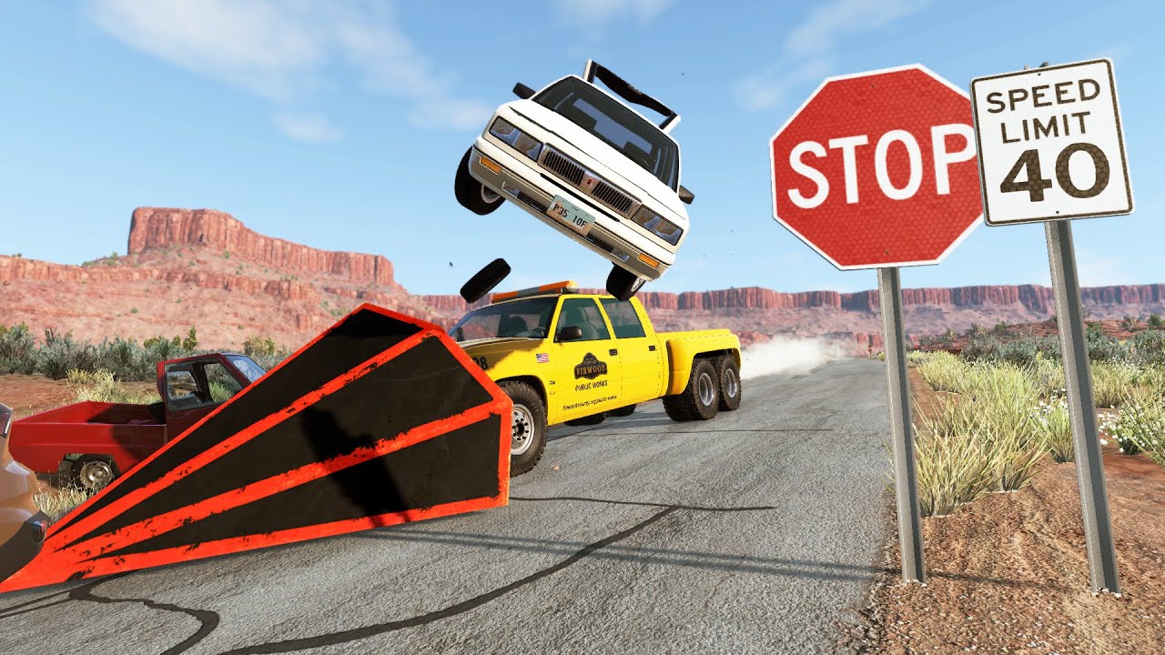 Just Crashes #41 (Ram Plow Madness) - BeamNG Drive